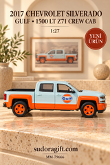 Motormax Gulf 2017 Chevrolet Silverado 1500 LT Z71 Crew Cab 1:27 Metal Model Araba – MM-79666 – Sag Gorunum