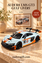 Motormax Gulf Audi R8 LMS GT3 1:24 Metal Model Araba – MM-79667 – Ana Gorsel
